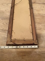 HARRY LINDER VINTAGE 1920S ORIGINAL PASTEL PERIOD FRAME ARTIST 8-1/2” x 26-1/2”