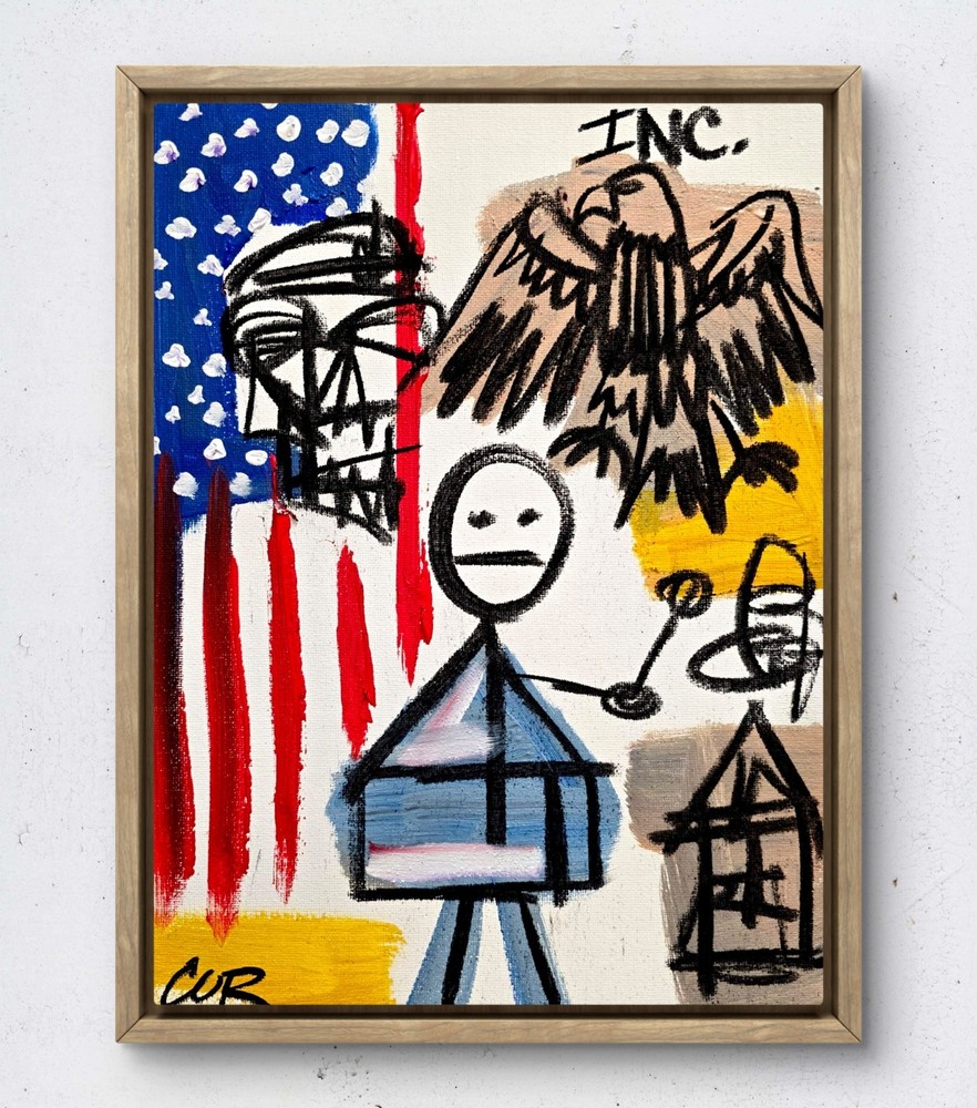 CORBELLIC American Postal 12×9 Original Impressionism Collector Home Fine Art