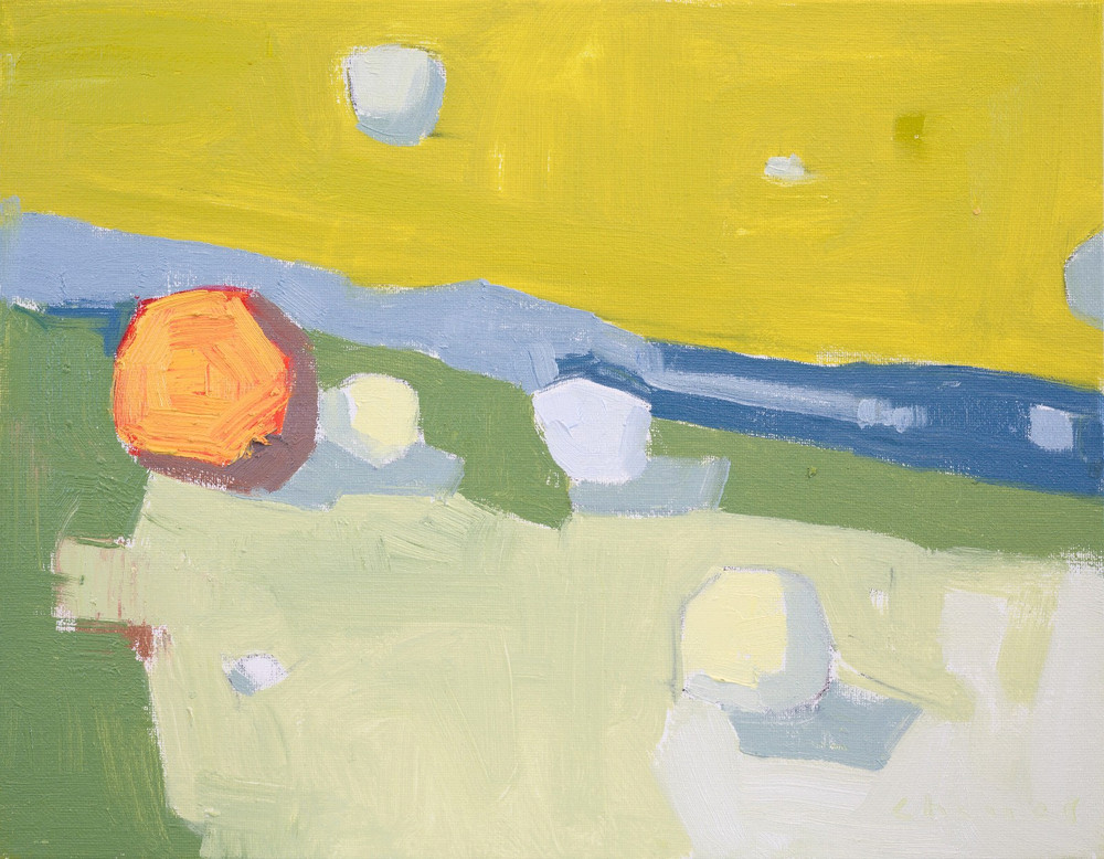 Expressionism Original Oil Painting Abstract Landscape 11×14 Aldo Cherres Art