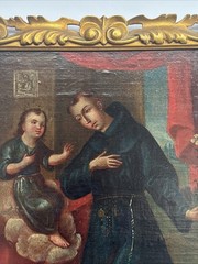 ANTIQUE OLD MASTER PAINTING RELIGIOUS ICON PORTRAIT 18TH CENTURY OR OLDER RELIC