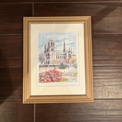 Notre Dame de Paris Watercolor Danielle Cambier