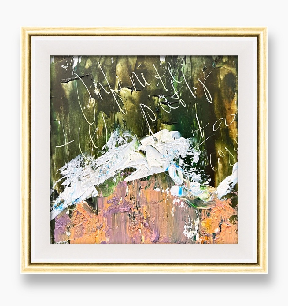 Elegant Math Expressionism Framed Wall Art for Creative Thinkers Original Decor