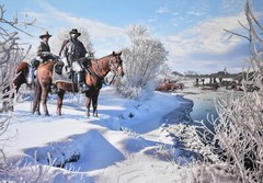 Crossing the Tennessee N.B. and Jeffrey Forrest John Paul Strain AP Paper Giclee