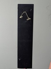 Hand Painted Wood Art Jazz Instrument Signed „Ricco Rideaux 2013“ Wall Decor
