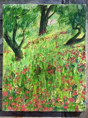 “Bloom” Original 11×14 Landscape Painting On Stretched Canvas by Tiffany Chesser