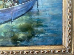 Unique Art! Oil paintings on the mother-of-pearl by most highly talented artists