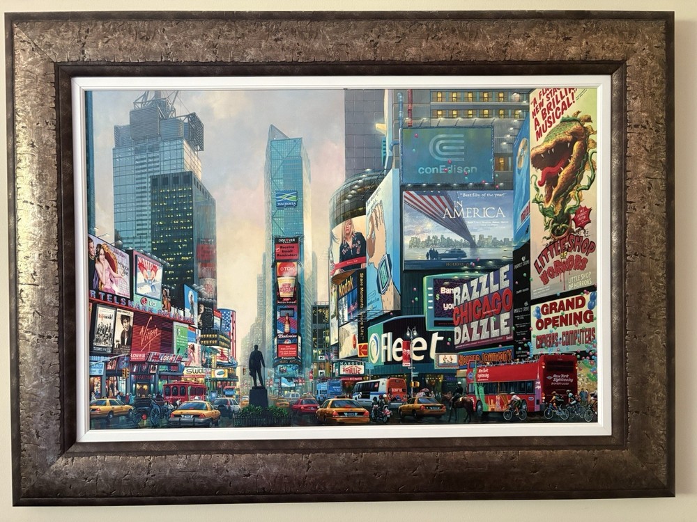Times Square South – Alexander Chen (Signed Hand-embellished Giclee On Canvas)