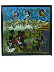 Original Peter Martin Chauganga (1959 – 2005) Tingatinga Tribal Painting O/C