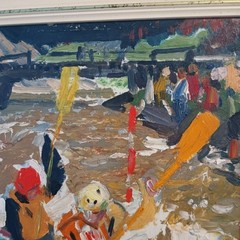 Oil painting Signed By Famous Ukrainian Artist Odainick. Certificate From Paris
