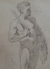 JOZEF ISRAELS (1824-1911) , Charcoal on Paper , Two sided portraits, Signed