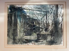 Original Stan Miller Watercolor Painting 1985 Signed Abandoned Idaho House Art
