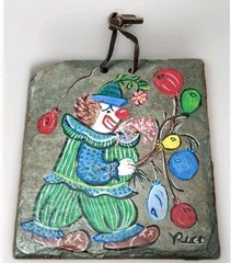 Rico Hand Painted On Roofing Slate Mined In PA From A Bldg. On Royal Street