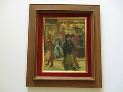 MYSTERY ARTIST SIGNED VINTYAGE IMPRESSIONIST IMPRESSIONISM PAINTING PORTRAIT MOD