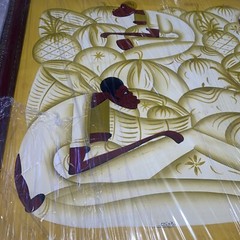 Original HAITIAN ART OIL ON Board BY FAMOUS ARTIST LAURENT CASIMIR 21″ x 29″