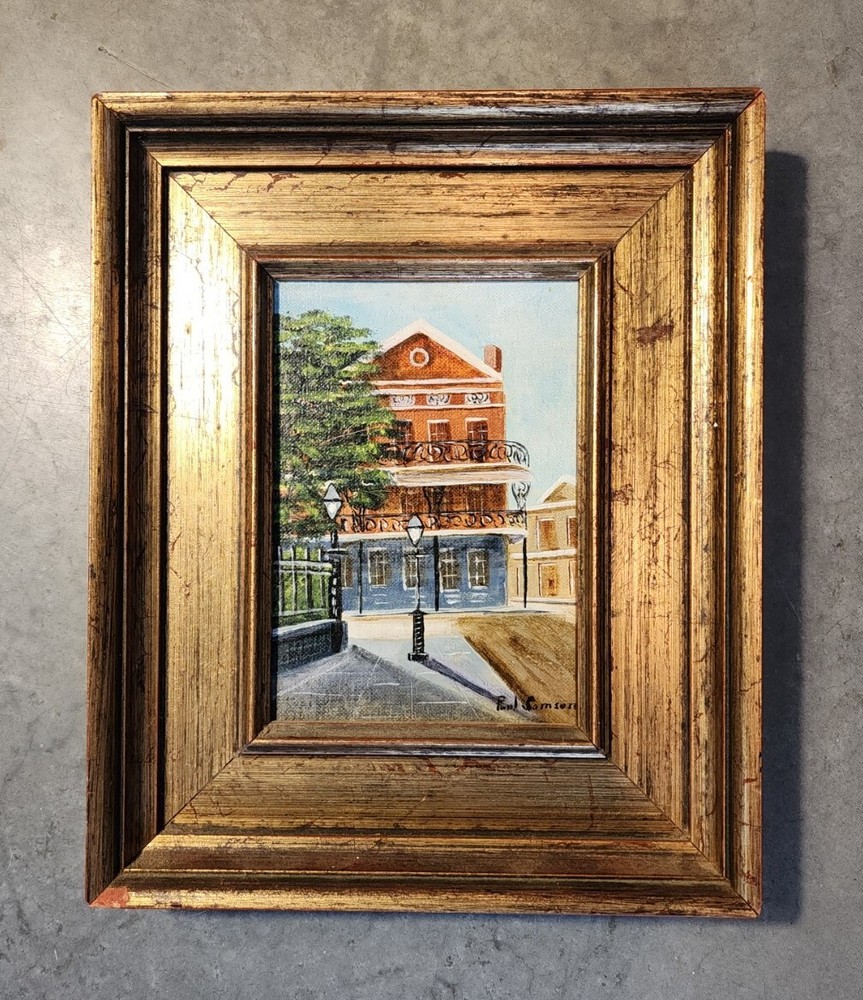 Original Vintage Paul SAMSON oil On Canvas New ORLEANS PAINTING