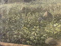 🔥 Fine Antique Old 18th c. European German Alpine Hiking Hunting Oil Painting