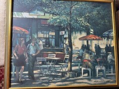 Harry E Buckley 02 „Parisian Scene XXIII“ Oil Painting – Signed And Framed