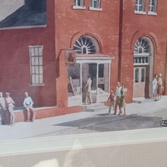 Vtg. Prints Set 3 ~William Faulkler Historic York, Pa. 1985~matted~wood Framed