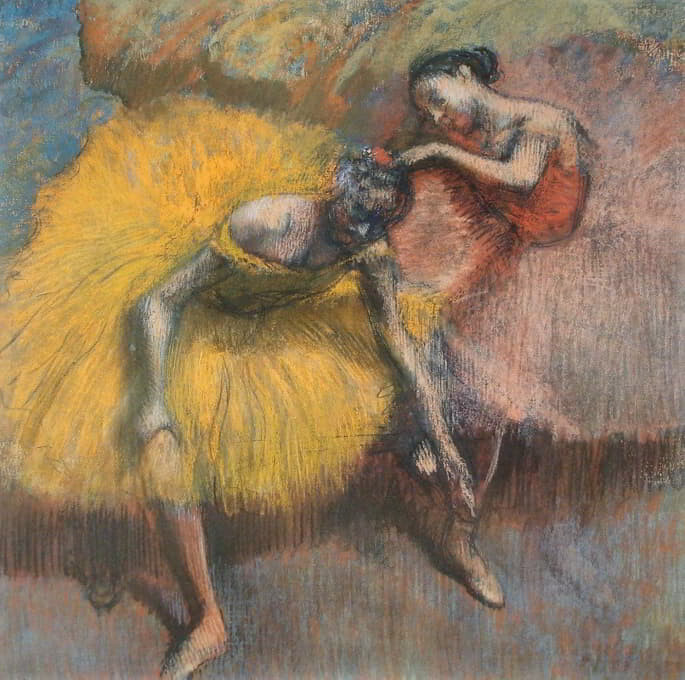 stunning oil painting handpainted on canvas-dancing