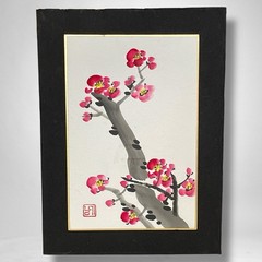 Hand painted Watercolor Cherry Blossom Asian Art