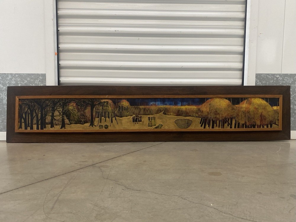 🔥 Fine Vintage Modern Asian THAI Thailand Cityscape Oil Painting – SUKRID, 60s