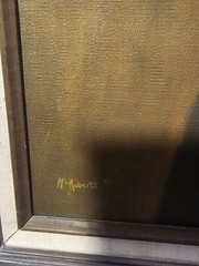 🔥ANTIQUE OIL PAINTING AUTHENTIC CANVAS NUDE PORTRAIT VINTAGE 1951 SIGNED 29×23