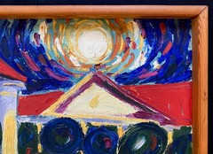 Original Painting PIESTANY – NAPOLEONIC BATHS – SPA CITY – SLOVAKIA – OIL/CANVAS