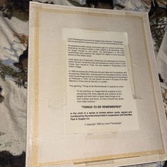 Loren Pahsetopah „Things To Be Remembered“ 1990 NATIVE AMERICAN ART 5 By 7.5