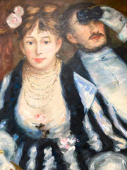Oil Painting by Towel of Pierre-Auguste Renoir’s La Loge (The Theatre Box)