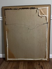 Vintage textured print on board from 1969 painter John Mastin