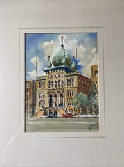 John Dull (Philadelphia Pennsylvania 1859-1949) Lulu Temple, Watercolor Painting