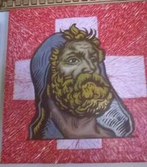 wilhelm tell handmade painting oil+acrilic on canvas signed