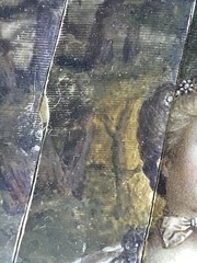 Portrait Of A Lady Early 18th Century Framed Painting 4 1/4” X 4 1/2” Signed