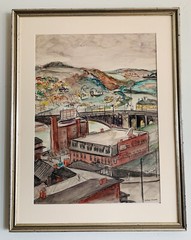 Original Painting by William Schwartz Russian American signature