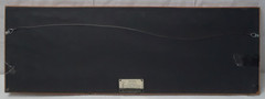 Hand Painted Signed by Artist and Framed Floral Letters Spells out Hambelton