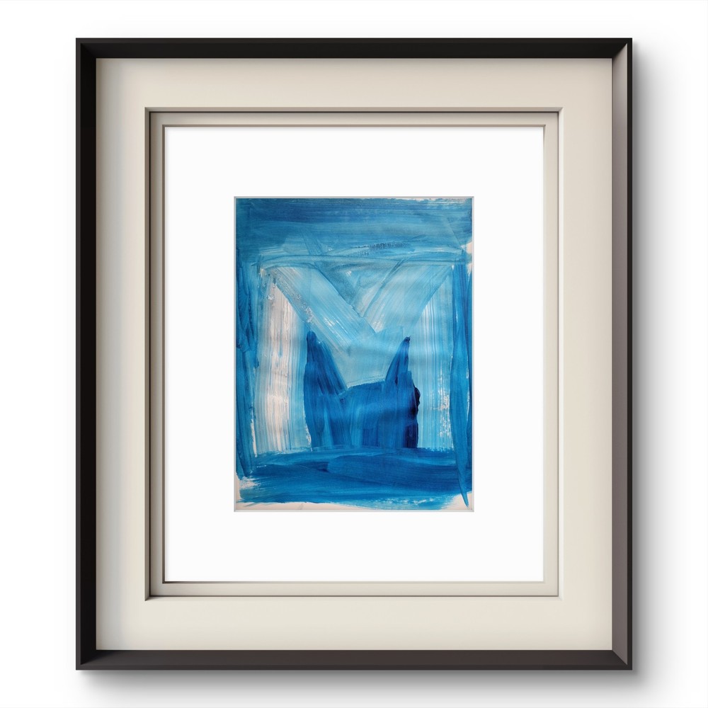 „M“ Classroom Graffiti Abstract Pop Art Paper Painting Modern Design.