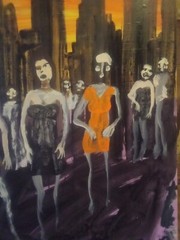 The Dawm of Man by william mayer new york city artist cityscene