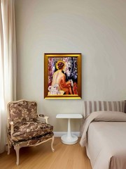 GERARD 11X14 IN – Abstract Expressionist Original Oil Painting Canvas Woman RTH
