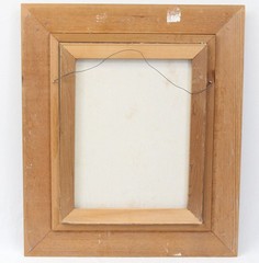 Alix Stefan 16×20 Vintage Oil Painting Desert Yucca Flower Carved Mexican Frame
