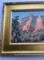 American Impressionism Painting Sedona Landscape Silvio Silvestri Listed Artist