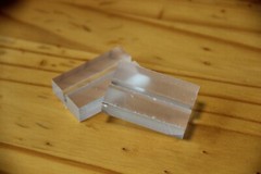 12 Acrylic Sign Stands Clear 1×2″ With 2mm Slot NEW Protective Removable Film