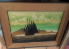Elton Bennett Vintage Silkscreen Print The Sea Road