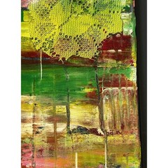 Original Acrylic Painting On Canvas Amongst The Debris Hand Painted 10 X 10