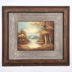 Vintage Phillip Cantrell Original Oil Painting 20×24 Framed Autumn Landscape Art
