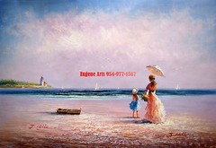 24×36″ (61x92cm)100% hand painted oil flat/Ocean/Beach/Seascape/Beachscape