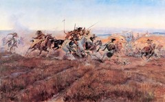 Charles Russell Jumped Painting Reproduction – Giclee Canvas/Paper/Stretched