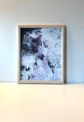 Original Abstract Framed acrylic Painting Contemporary Fine Art 11 x 14 OOAK
