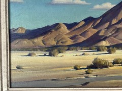 ORIGINAL CLYDE FORSYTHE CALIFORNIA LANDSCAPE OIL PAINTING „SHADOW MOUNTAIN“