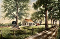 VTGe Original Oil #Painting Cajun #Louisiana #Landscape ARTIST Signed 18 X 24.