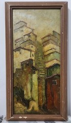 FINE ART – LA PAZ, Bolivia – Pacheco Carvajal – Oil Painting – Signed 1970s
